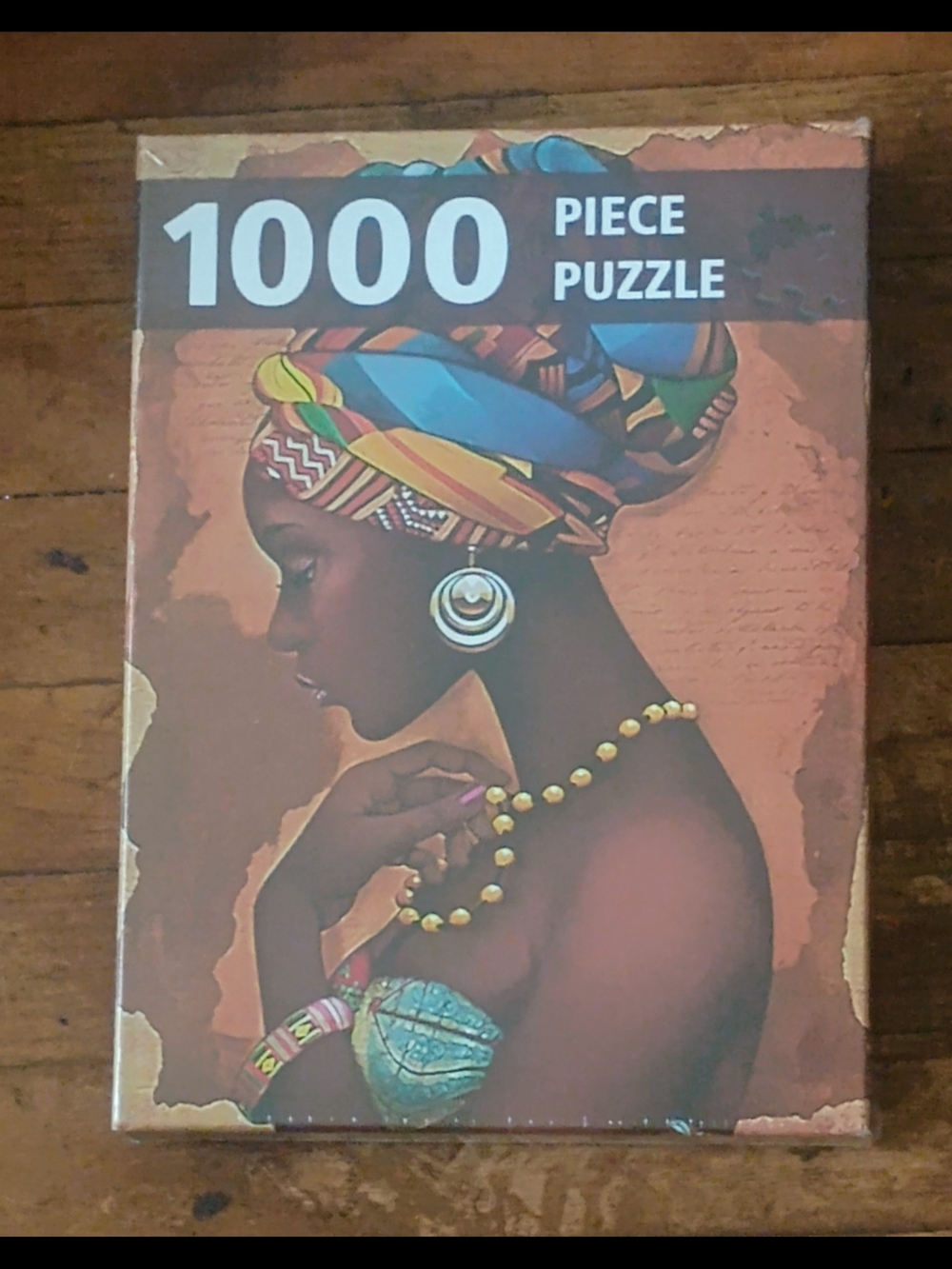 1000 Piece Puzzle - African Woman with Colorful Headwrap